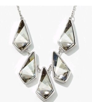 Touchstone Crystal Buy Swarovski Kite Necklace Silver Shade